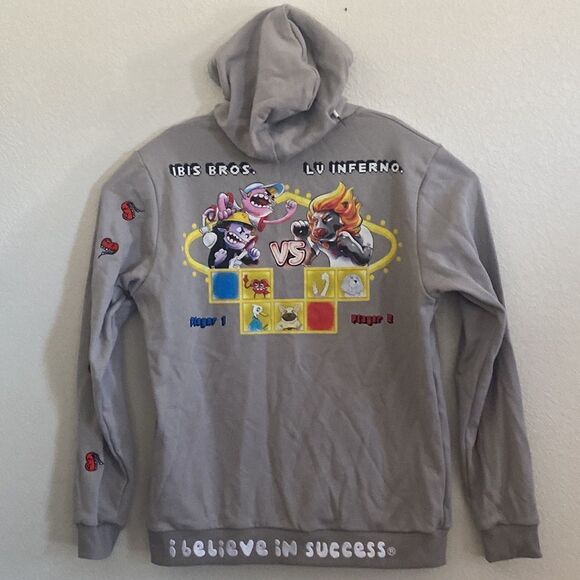 LAS VEGAS INFERNO X IBIS Brand Men’s Gray Collaborative Hoodie Size XL - Picture 1 of 7